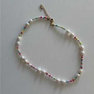 Colorful Beaded Pearl Bracelet